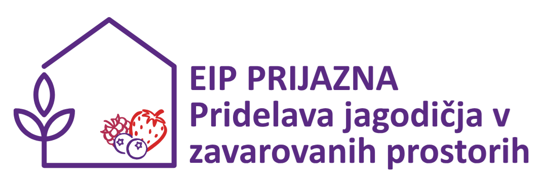 Logotip EIP PRIJAZNA Pridelava jagodičja v zavarovanih prostorih